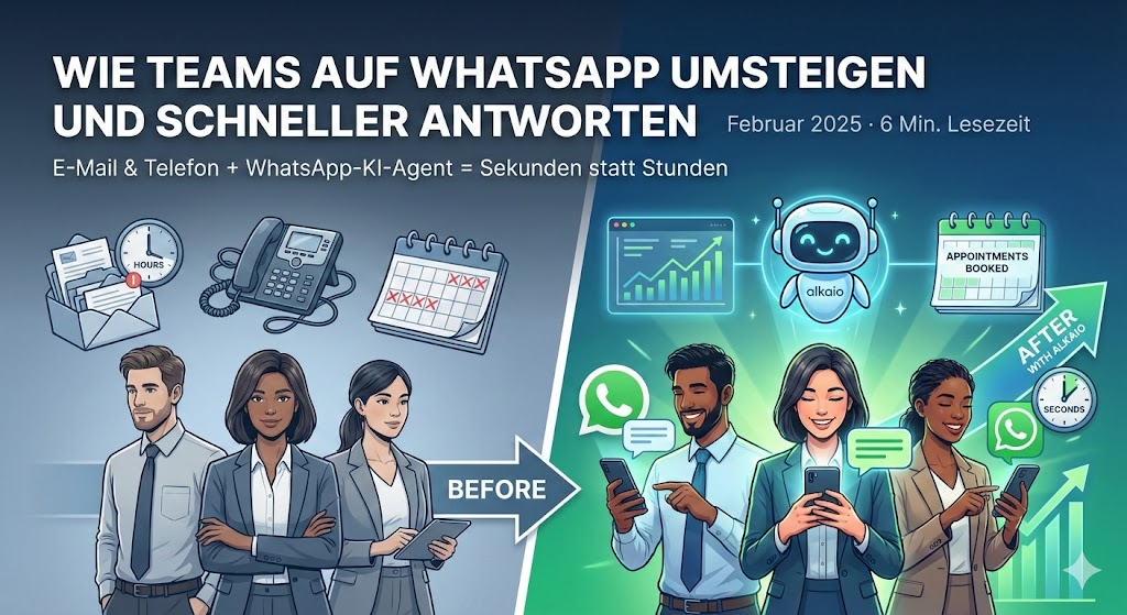 Teams adopting WhatsApp with alkaio